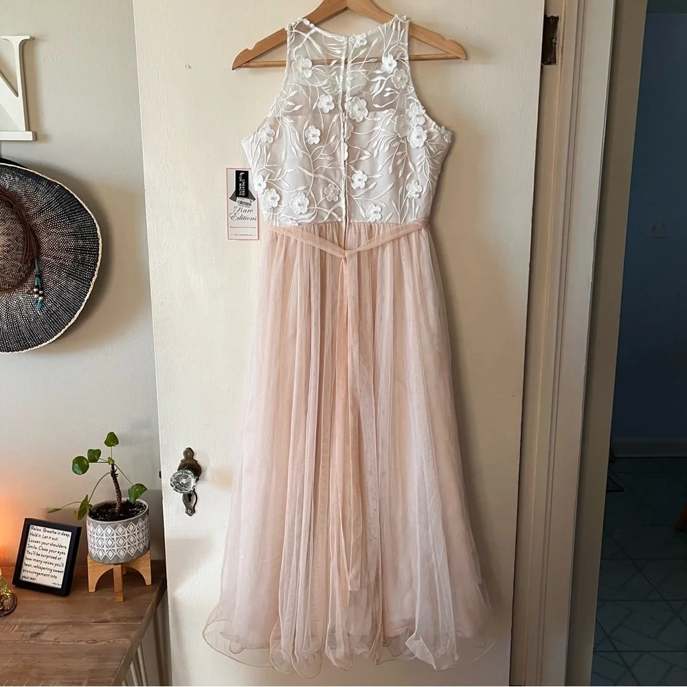 Rare Editions Sunday Best Taupe Dress, Girls Size 16 - Picture 4 of 12